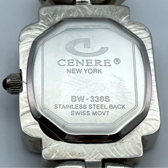 CENERE New York Swiss Quartz Rhinestone Art Deco Statement Watch NEW BATTERY main image 9